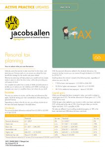 Personal tax planning
