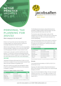 personal tax planning for 2021 2022