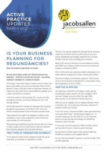 Is your business planning for redundancies?