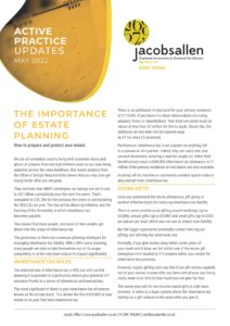 Jacobs Allen - The importance of estate planning