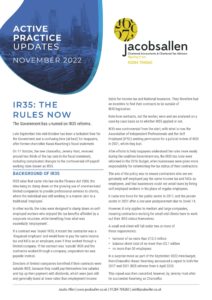 IR35 - The Rules Now
